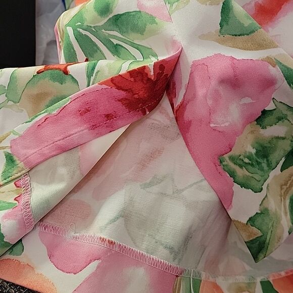 BRAND NEW JONES NEW YORK FLORAL TROPICAL SLEEVELESS ROUNDNECK LINE DRESS - Picture 13 of 14